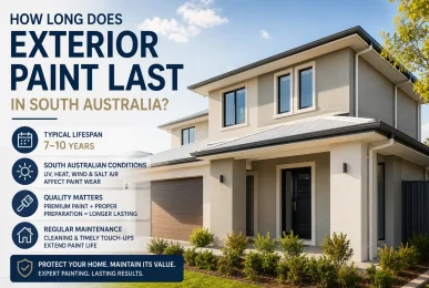 how long does exterior paint last in south australia