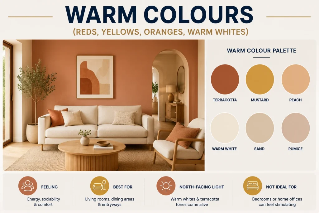 warm colours for interior painting in adelaide