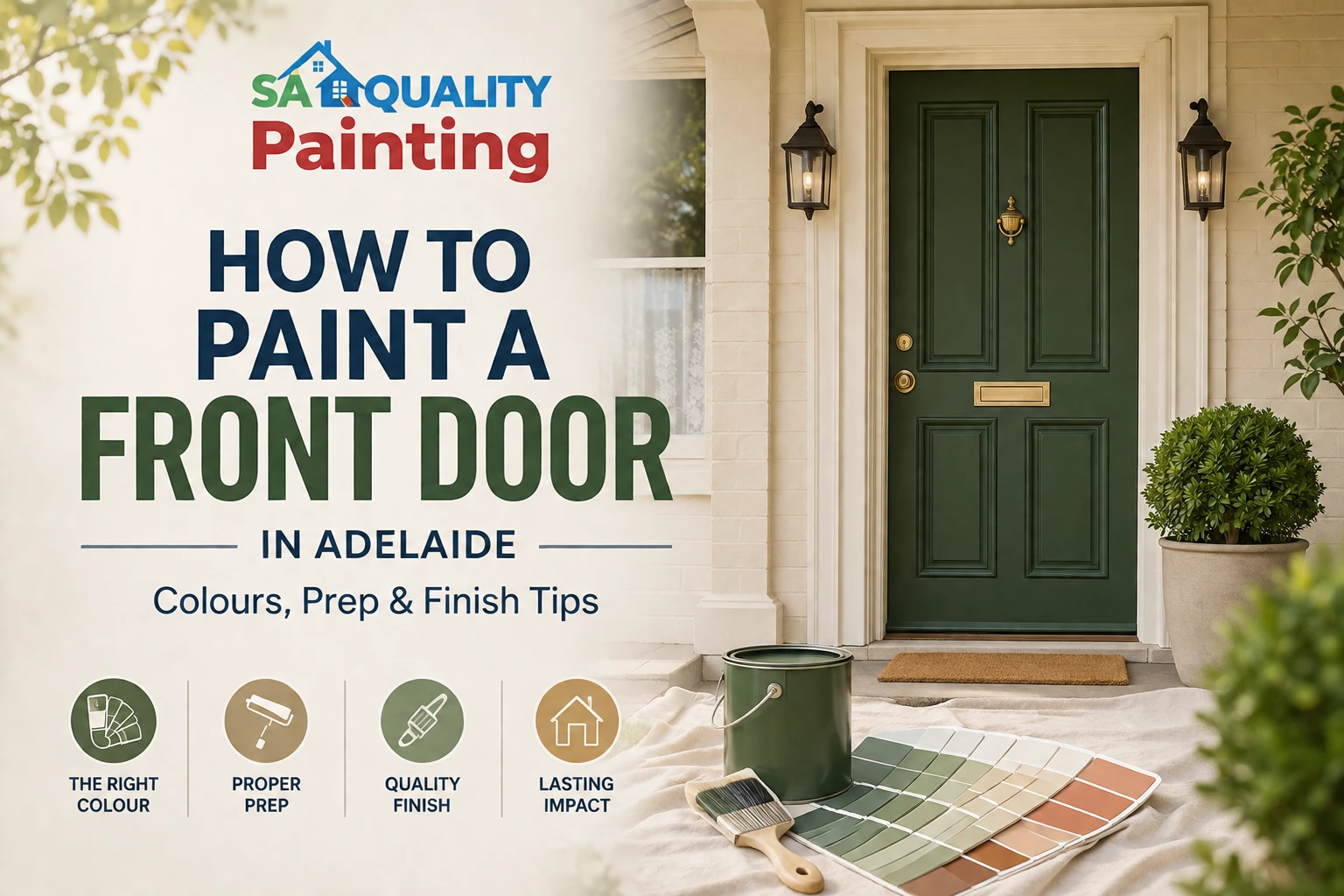how to paint a front door in adelaide